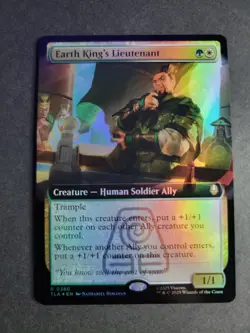 Earth King's Lieutenant (Extended Art Foil) Rare MTG Avatar - Image 1