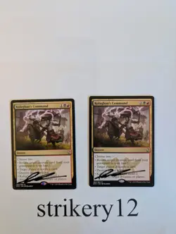 2x Kolaghan's Command - Dragons of Tarkir - Signed by Daarken - MTG - Image 1