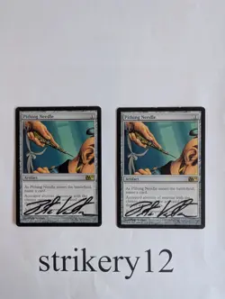 2x Pithing Needle - M10 - Signed by Pete Venters - MTG - Image 1