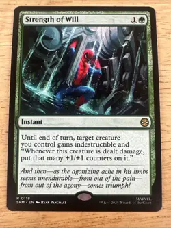 x1 Strength of Will R MTG Marvel's Spider-Man M/NM, English - Image 1
