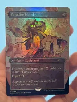 1X FOIL Paradise Mantle BORDERLESS MINT MTG Magic Secret Lair City Styles EDH - Image 1