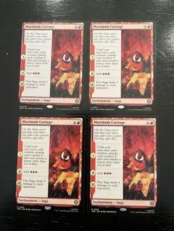 Maximum Carnage X4X NM/M Marvel’s Spider-Man SPM Magic the Gathering MTG - Image 1