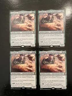Sandman, Shifting Scoundrel X4X NM/M Marvel’s Spider-Man SPM Magic Gathering MTG - Image 1
