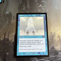 Magic the Gathering MTG Gush Blue Mercadian Masques Common - Image 1