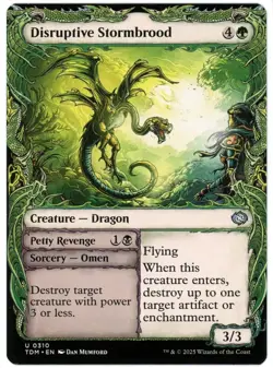 Disruptive Stormbrood Showcase NM Tarkir Dragonstorm MTG Magic the Gathering Eng - Image 1