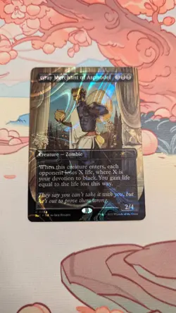 Gray Merchant of Asphodel HALO FOIL NM MTG Secret Lair Encyclopedia of Magic - Image 1