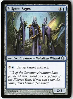 Filigree Sages 44 Uncommon Shards of Alara LP MTG - Image 1