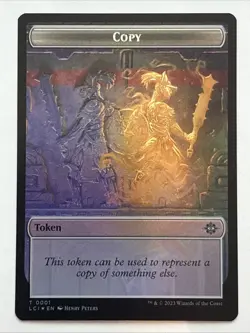 MTG The Lost Caverns of Ixalan Copy/Fungus Token Foil 0001/0007 NM - Image 1