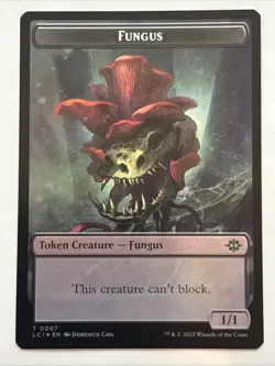 MTG The Lost Caverns of Ixalan Copy/Fungus Token Foil 0001/0007 NM - Image 2