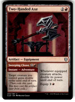 Two-Handed Axe Commander Legends: Battle for Baldur's Gate Regular MTG - Image 1