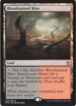 MTG Bloodstained Mire (230) | NM | Khans of Tarkir {KTK} - Image 1