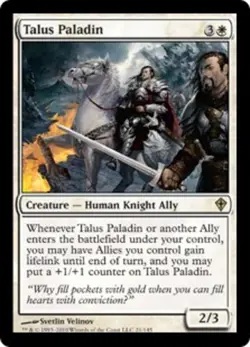 1 x Talus Paladin - Worldwake - Light Play - MTG - Image 1