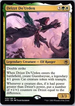 Drizzt Do'Urden R Adventures in the Forgotten Realms 220 LP MTG - Image 1