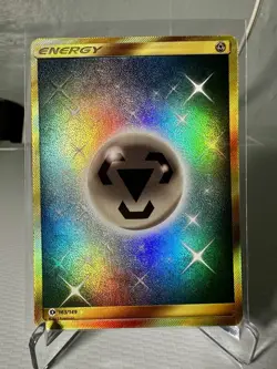 Pokemon TCG Metal Energy Sun & Moon 163/149 Holo Secret Rare - Image 1
