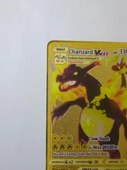 [METAL] Charizard VMAX Gold Metal Rare Card | Pokemon - Image 3