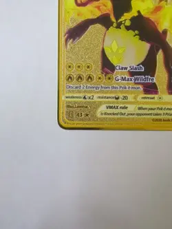 [METAL] Charizard VMAX Gold Metal Rare Card | Pokemon - Image 4