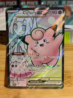 LILLIE'S CLEFAIRY ex 173/159 Journey Together Ultra Rare Holo Pokemon TCG NM - Image 1