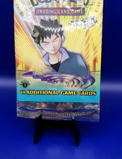 Pokemon Gym Heroes 1st Edition EMPTY Booster Pack Brock Vintage WOTC TCG 1999 - Image 4