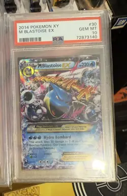 2014 Mega Pokemon XY M Blastoise EX #30/146 Holo PSA 10 - Image 1