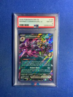 Pokemon TCG - Marnie’s Grimmsnarl Ex 136 - Destined Rivals - Holo PSA 8 - Image 1