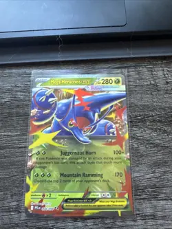 Phantasmal Flames Prerelease Mega Heracross Ex 004/094 English Pokemon TCG Nm - Image 1