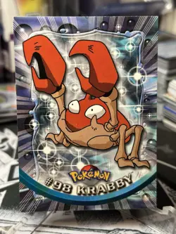 Krabby Italian Topps Pokemon TV Animation Edition Series 2 #98 2000 04qn - Image 3