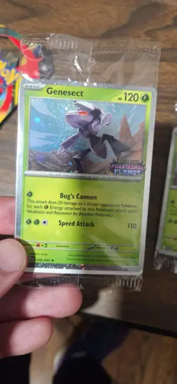 Pokemon Genesect 008 Mega Evolution Phantasmal Flames Best Buy Promo STAMPED - Image 2
