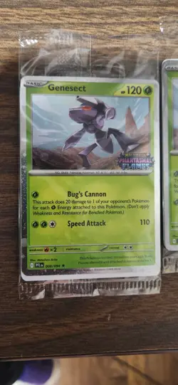 Pokemon Genesect 008 Mega Evolution Phantasmal Flames Best Buy Promo STAMPED - Image 3