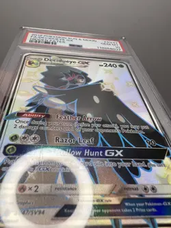 2019 Pokemon S&M Hidden Fates Full Art Shiny Decidueye GX #SV47 PSA 10 - Image 4