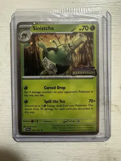 SEALED Pokemon Sinistcha 022/167 Twilight Masquerade Best Buy Cosmos Holo Promo - Image 1