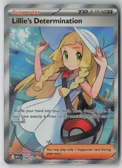 Lillie's Determination 169/132 Pokemon Mega Evolution Ultra Rare Near Mint NM 1 - Image 1