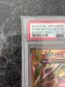 2015 POKEMON JPN XY BANDIT RING 1ST ED #095 FULL ART/M RAYQUAZA EX PSA 10 - Image 4