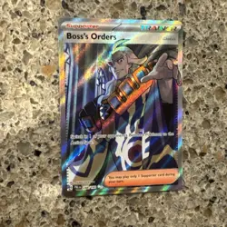 Pokemon Boss's Orders 248/193 Paldea Evolved English ULTRA RARE FULL ART HOLO - Image 1