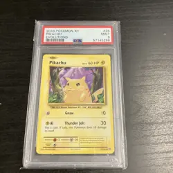 2016 Pokemon XY Pikachu Evolutions #35/108 PSA MINT 9 - Image 1