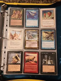 Vintage Magic The Gathering Binder Collection Card Lot MTG 1993-2003 Rares - Image 1