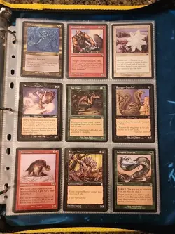 Vintage Magic The Gathering Binder Collection Card Lot MTG 1993-2003 Rares - Image 4