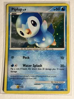 Piplup DP03 - Diamond and Pearl Black Star Promo Holo Pokemon Card - Image 1