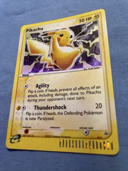 Pokemon Pikachu TCG Black Star Promo Holo Card #012 E-reader LP/MP - Image 2