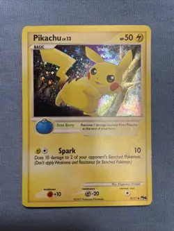 Pokemon Pikachu Holo TCG Pop Series 6 Card 15/17 LP/MP Condition - Image 1