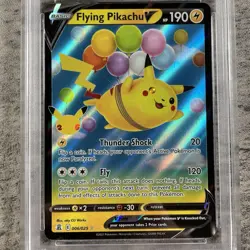 Pokemon TCG Flying Pikachu v Holo Ultra Rare Card 006/025 Celebrations PSA 9 - Image 3