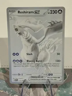 Pokemon Card TCG Reshiram EX White Flare English 173/086 BWR Mint - Image 1