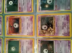 27 Assorted Unown Pokemon Cards Non Holo , Some Promos 1995-2018 Some Duplicates - Image 4