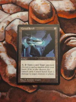 Cursed Scroll Tempest TMP MTG Magic the Gathering 1st Edition Reserved List - Image 1
