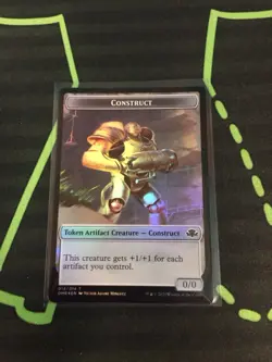 MTG Magic The Gathering Construct Token Foil X2 DMR Artifact - Image 2