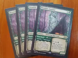 4x Bramble Familiar / Fetch Quest WOE 283 Rare Showcase Wilds of Eldraine NM MTG - Image 1