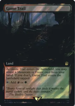 MTG Game Trail (Extended Art) (Surge Foil) Foil NM Doctor Who - Image 1