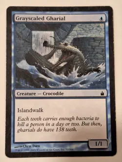 Grayscaled Gharial - (MP) Ravnica: City of Guilds - Magic the Gathering MTG - Image 1