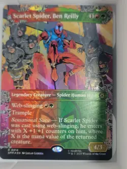 Scarlet Spider, Ben Reilly (Borderless) Marvel's Spider-Man Foil New Free Ship - Image 1