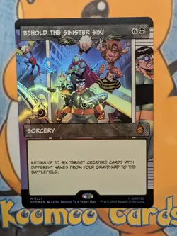 Behold the Sinister Six! (Borderless) M Marvel's Spider-Man 221 NM - Image 1