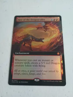 MTG | Rite of the Dragoncaller - Foil - Extended Art | 0467 | (NM) | Foundations - Image 1